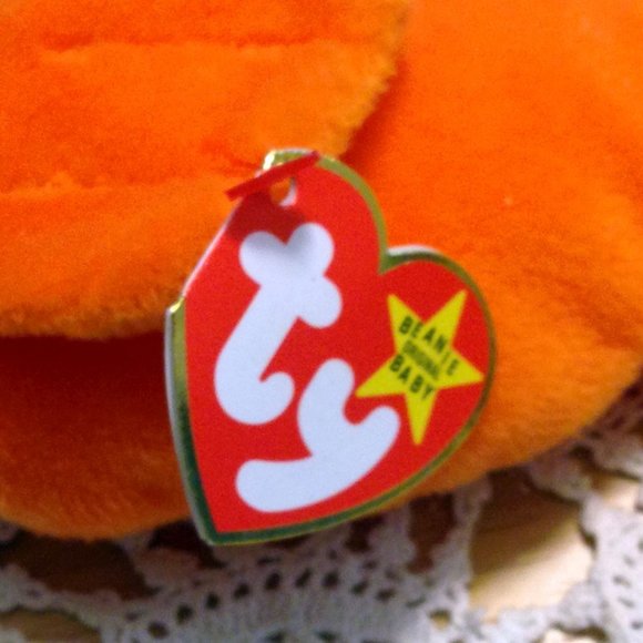 Vintage 1993 handmade Ty Beanies Goldie fish with errors - Picture 5 of 7